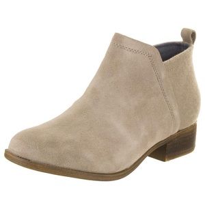 NWT Toms Deia Taupe Suede/Wool Booties